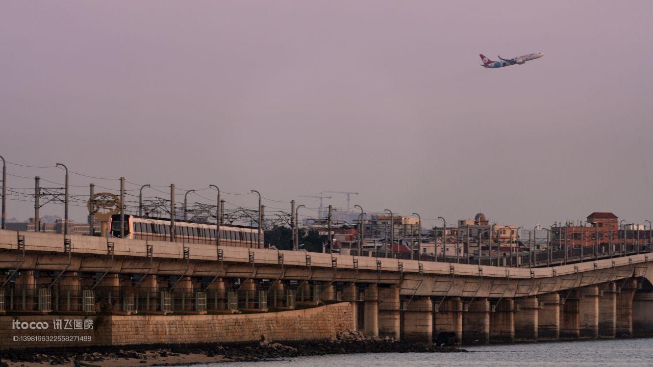 天空,道路,火车