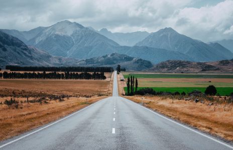 自然风光,公路,道路,山川,草原,植物,天空,乌云,树木,森林