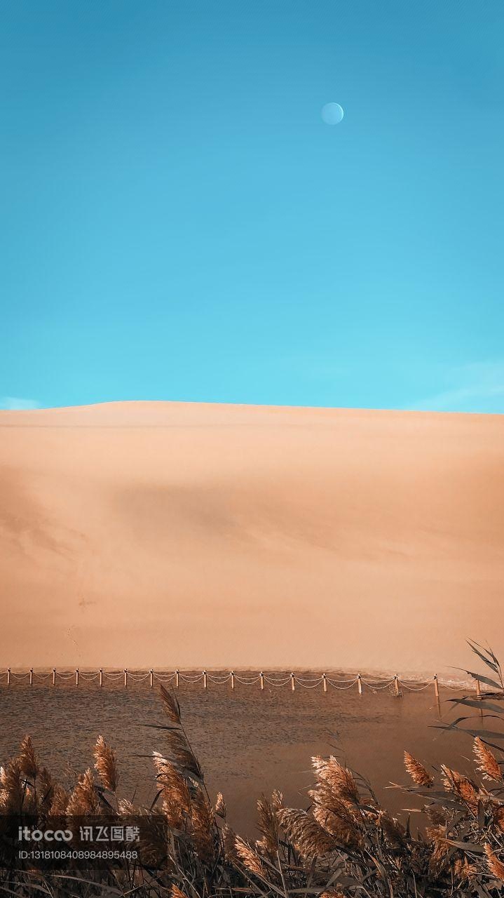 自然风光,沙漠,甘肃