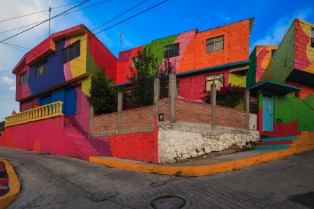 建筑,城镇,墨西哥,国外,生活工作,城市道路