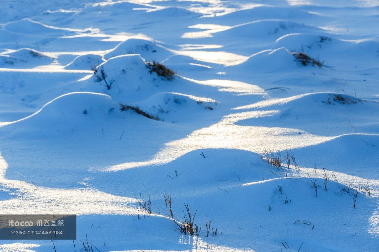 冰雪,雪原,自然风光