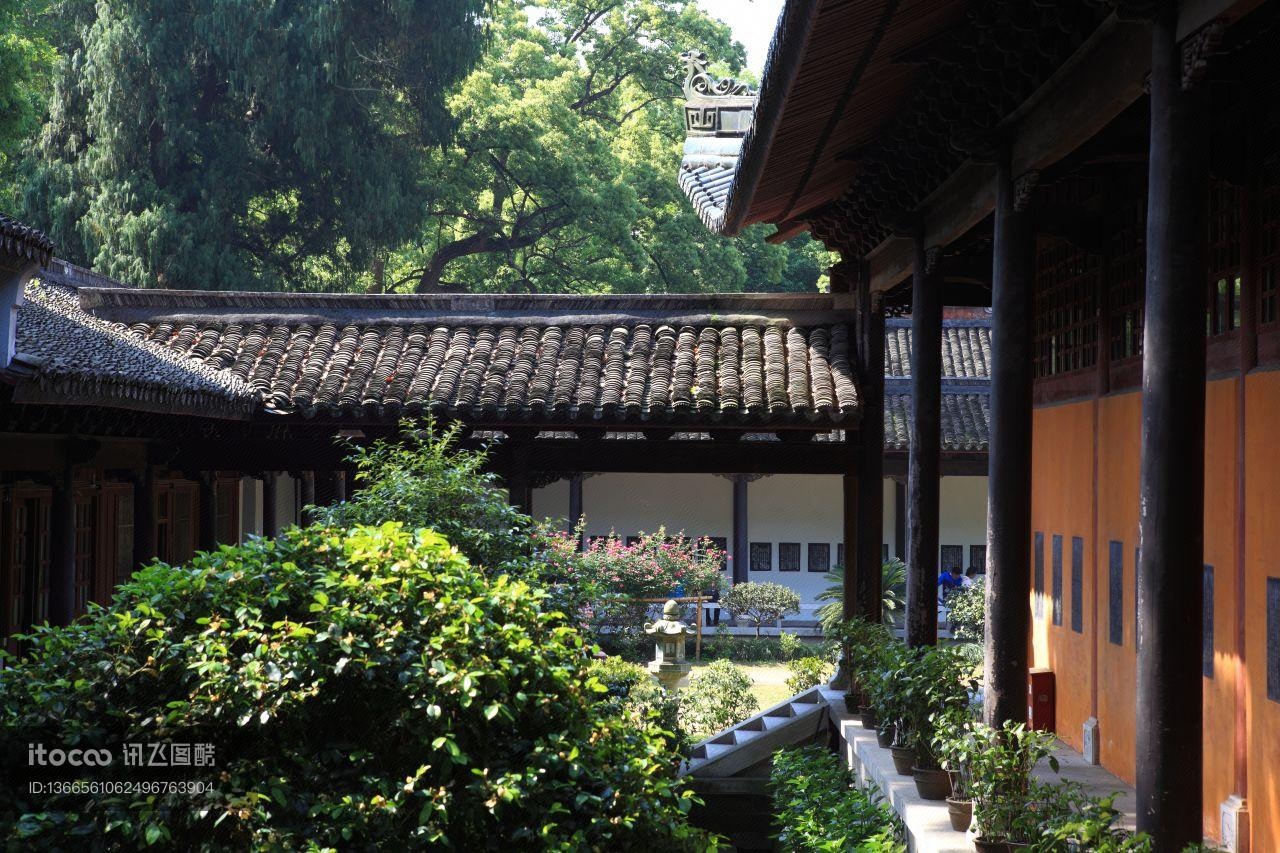 寺庙,中式传统建筑,现代建筑