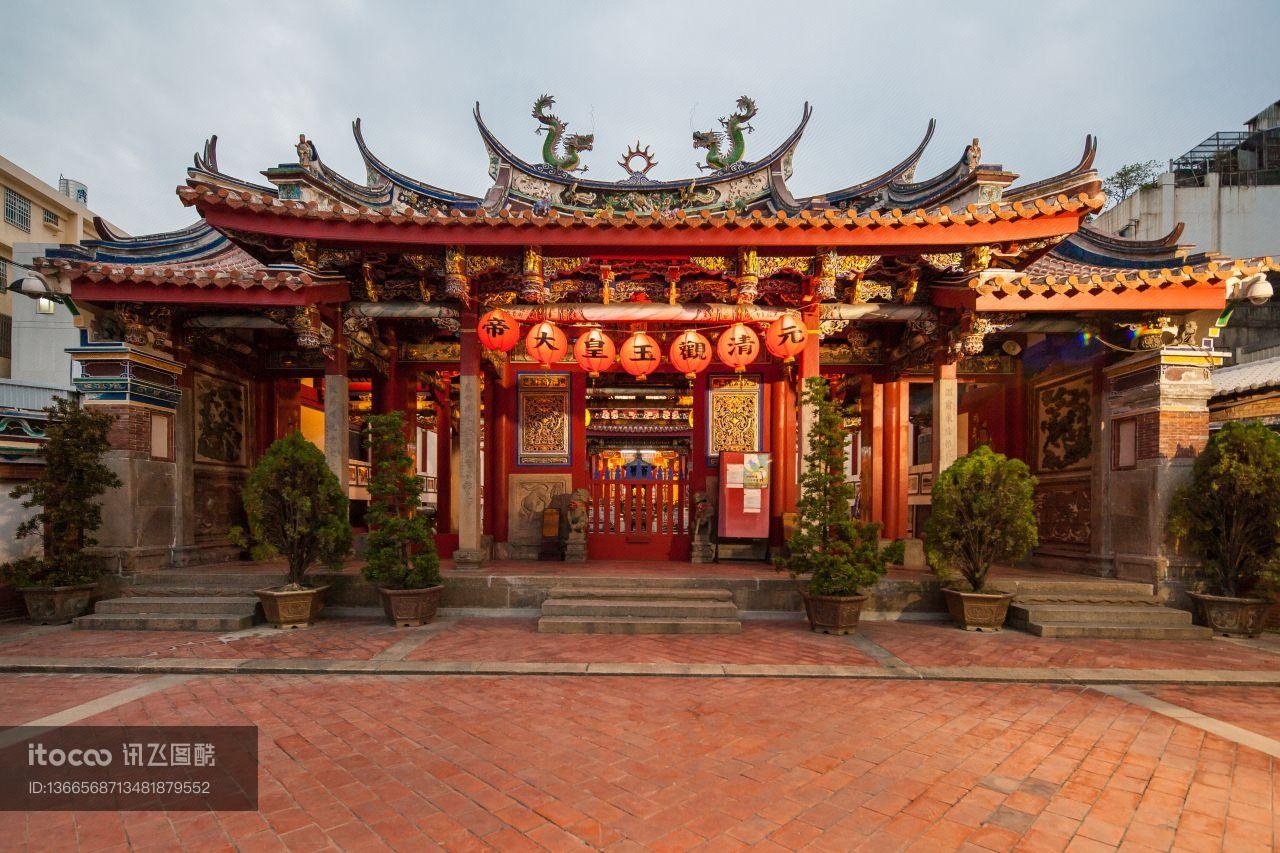 建筑,台湾,寺庙