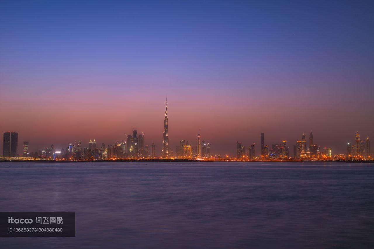 建筑夜景,都市夜景,建筑