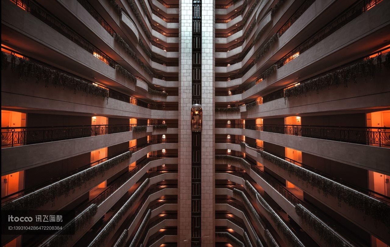 美学建筑,对称美,酒店