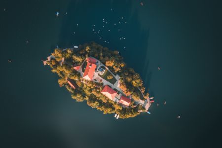 海岛,俯瞰,自然风光,海洋