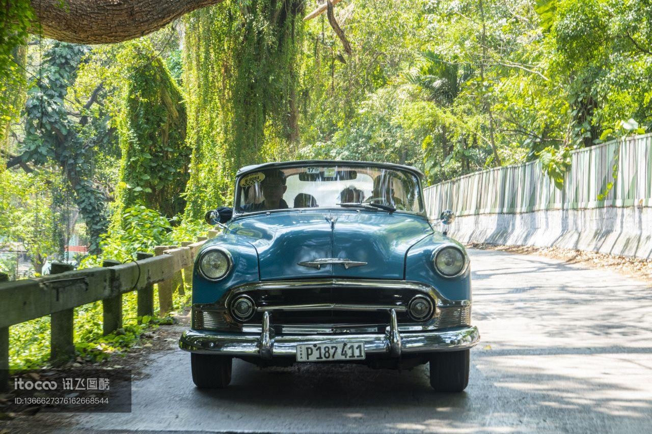 交通工具,汽车,古巴