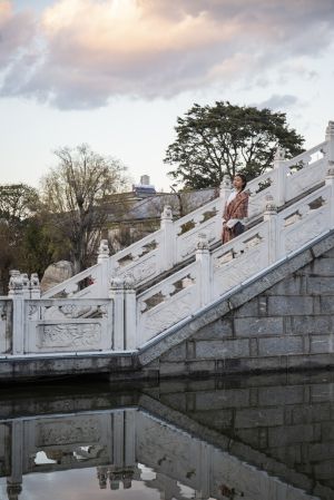 城镇,大理,喜洲古镇,云南,树木,湖泊