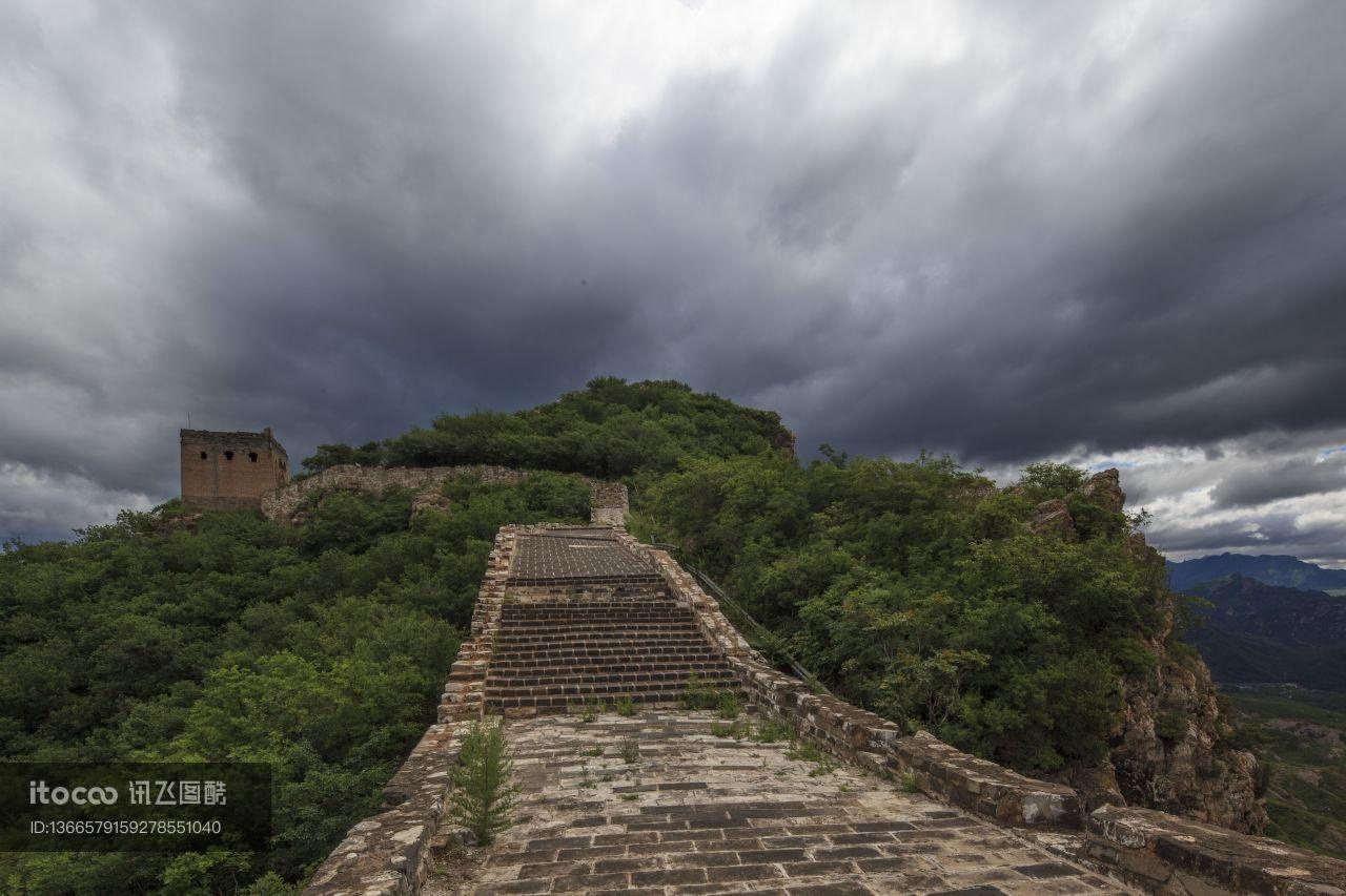 长城,建筑,传统建筑