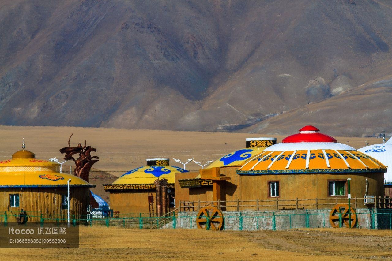 新疆,蒙古包,建筑