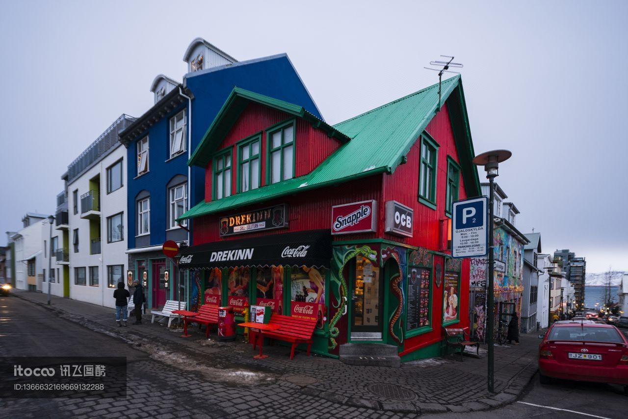 建筑,冰岛,城镇