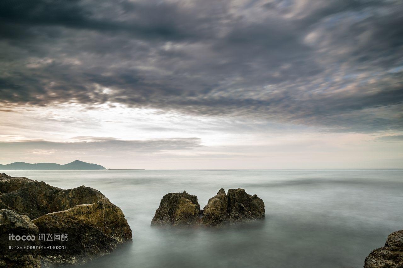 海洋,自然风光,天空