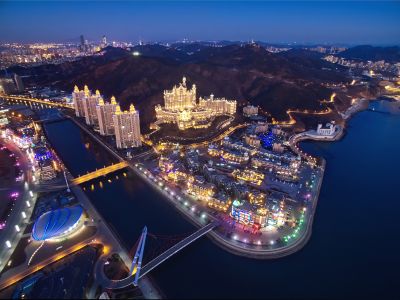 城市夜景,夜景摄影,都市夜景,建筑夜景,建筑,城镇,道路,城市道路,桥,景点,夜晚,航拍