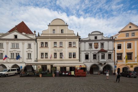 城市道路,建筑,城镇,道路,天空,国外,捷克