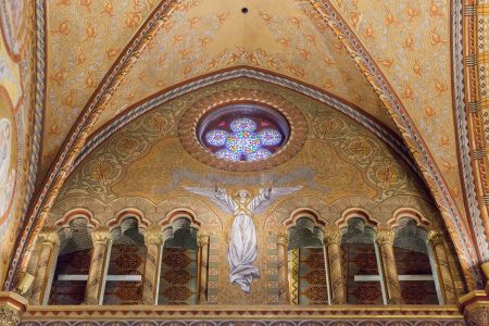 生活工作,设计素材,国外,建筑,教堂,宗教文化,壁画,匈牙利,布达佩斯