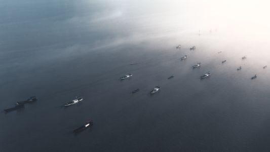 船队,海洋,交通工具,船,生活工作