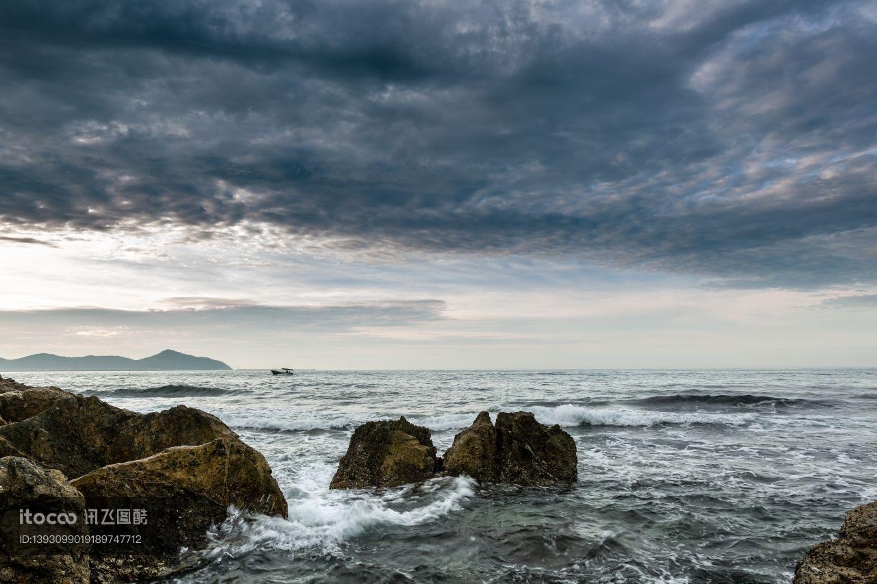 海洋,风景,天空