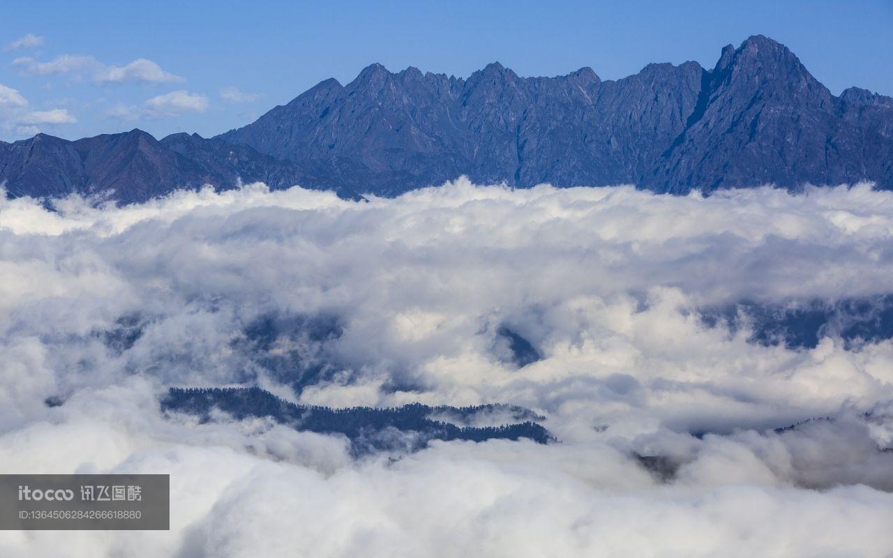 天空,白云,风景