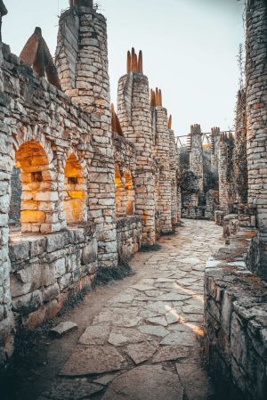 建筑,历史古迹,特写,城镇,道路,天空,植物,青草