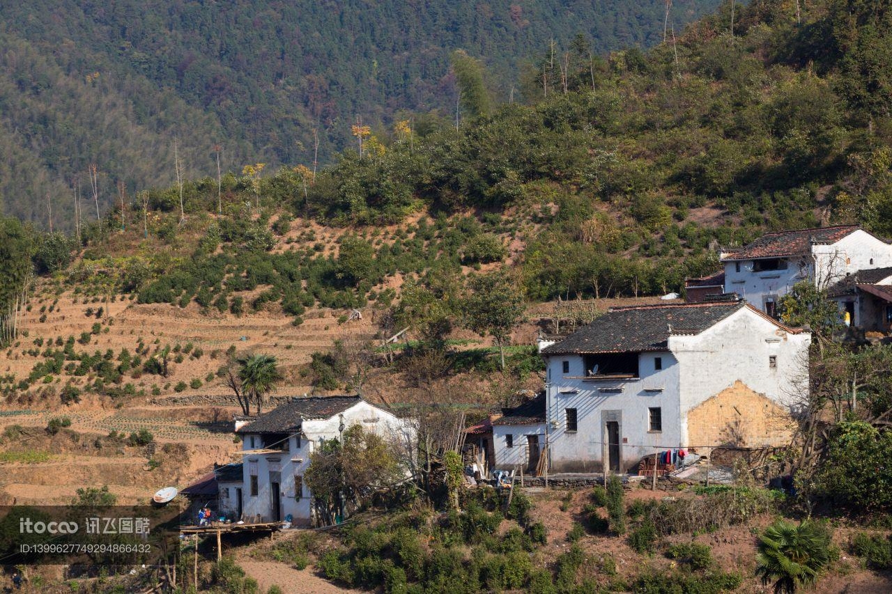 建筑,山川,民居