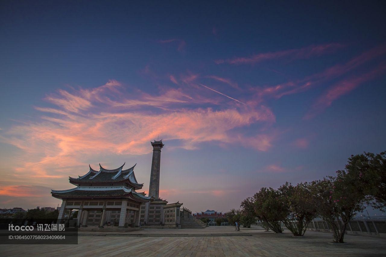 天空,鳌园,传统建筑