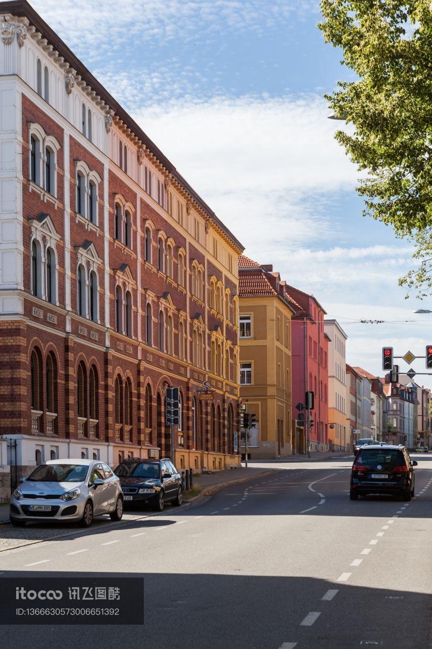 德国,现代建筑,城市街道
