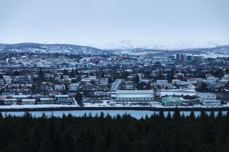 城镇,建筑,国外,山川,森林,冰岛,江河