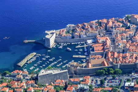 自然风光,海洋,建筑,现代建筑,港口码头,鸟瞰图,植物