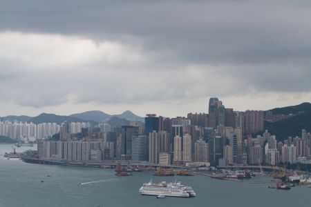 建筑,香港,城镇,都市,江河,乌云,交通工具,客轮