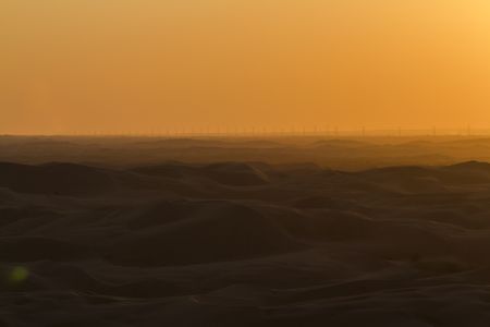 沙漠,天空,中国,鄂尔多斯,内蒙古,自然风光