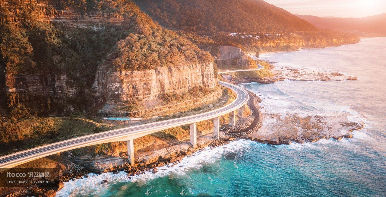 湖泊,山峦,自然风景