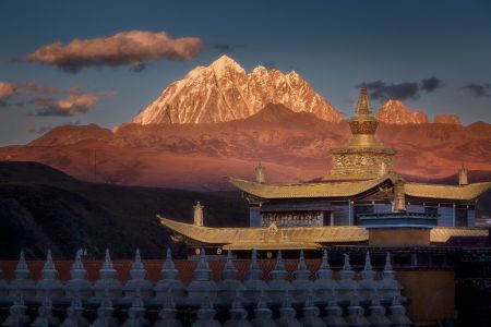 建筑,现代建筑,传统建筑,寺塔,山峦,自然风光