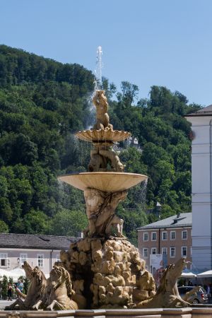 雕像,雕塑,建筑,城镇,国外,奥地利