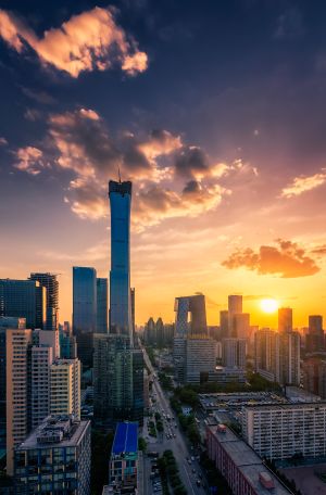 日落,都市,道路,城市夜景,全景,城镇,夜晚