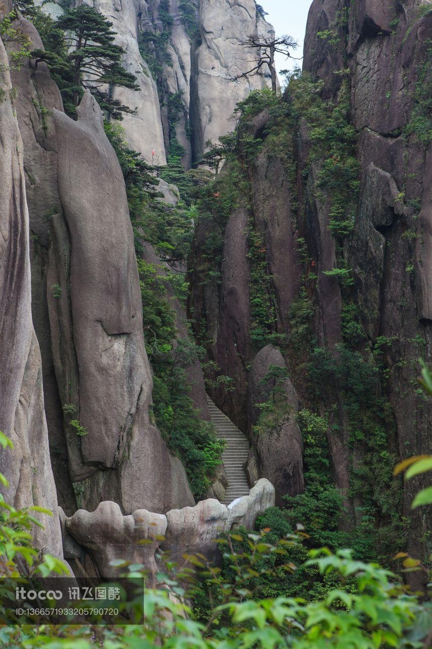 岩石,三清山,中国