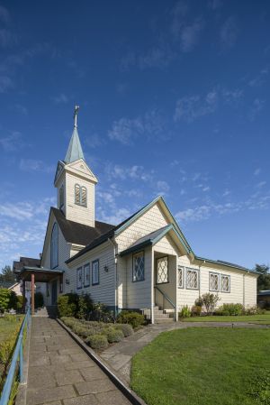 智利,巴拉斯港Puerto Varas,城镇,建筑,城市道路