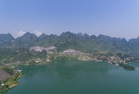 自然风光,湖泊,山川,贞丰,董箐,贵州,天空,全景