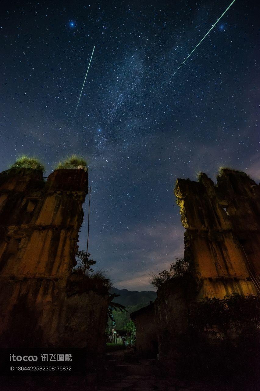 自然风光,星空,夜晚