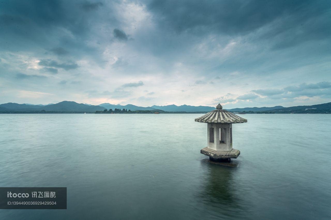 自然风光,湖泊,天空