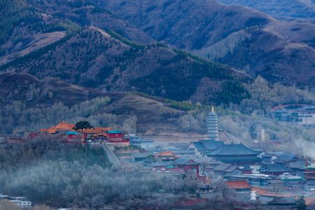 自然风光,山川,中国,山西,村镇,建筑,塔