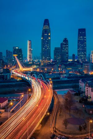 建筑,城镇,道路,城市道路,夜晚,都市