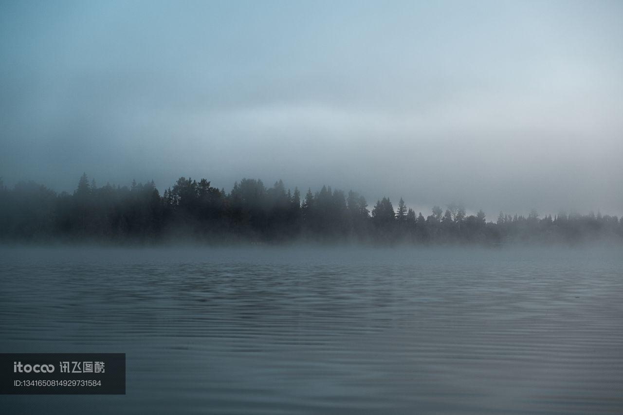 自然风光,雾,加拿大