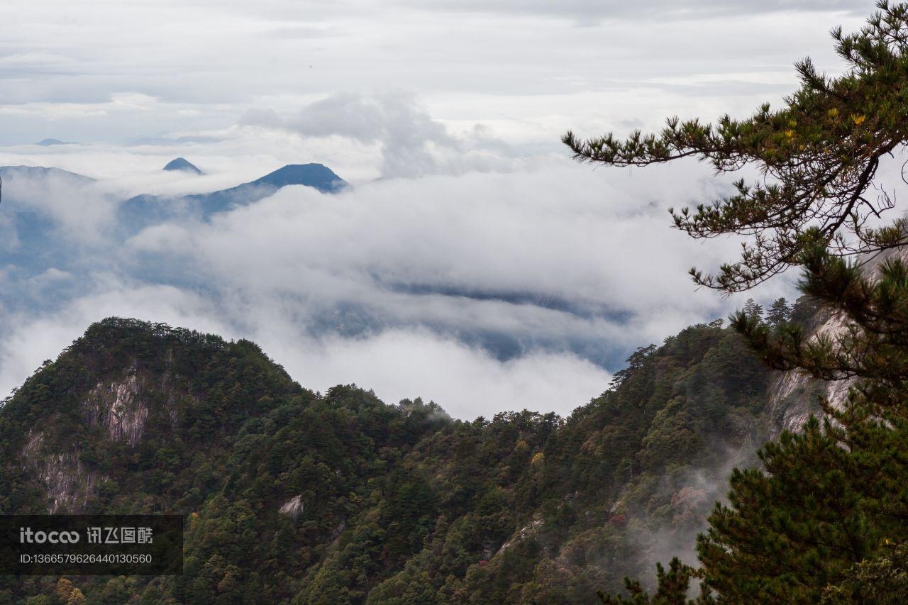 岳西,云雾缭绕,云海