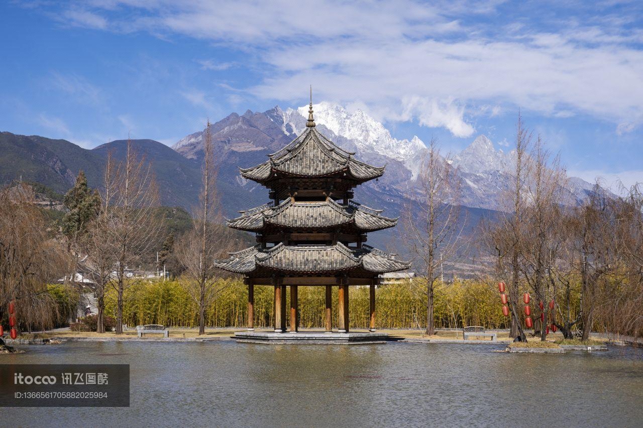 城镇,建筑,丽江