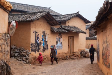 城镇,建筑,红河,中国,云南