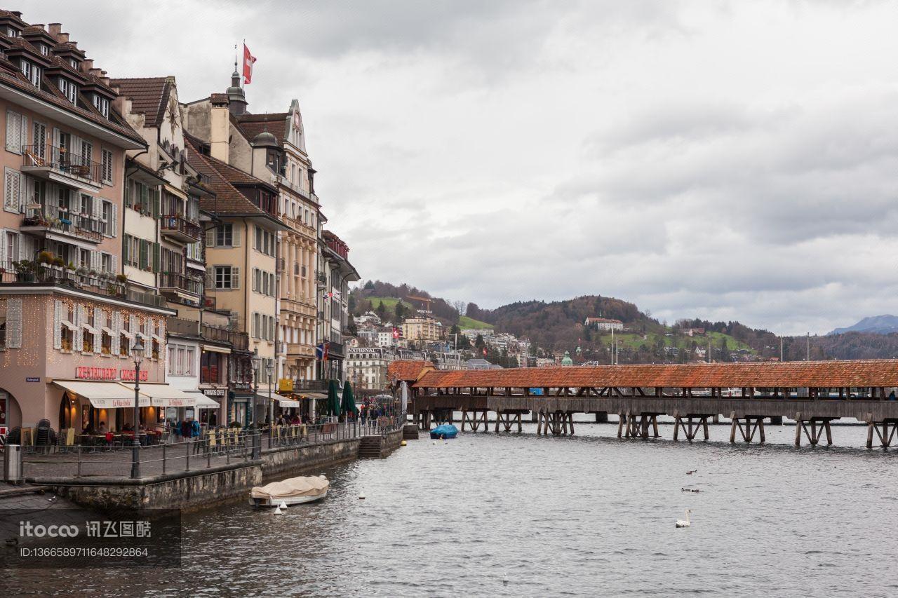 江河,建筑,瑞士
