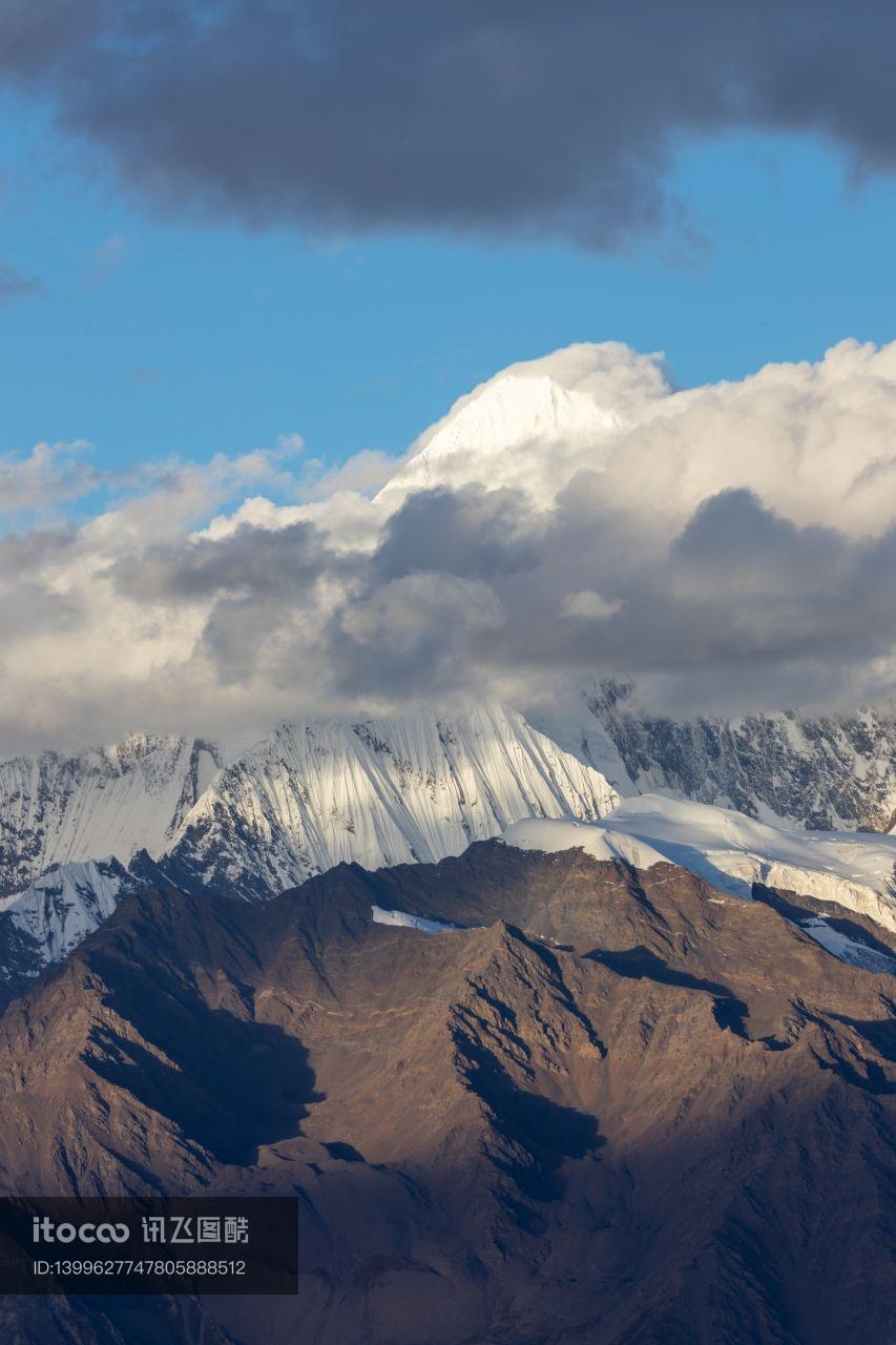 自然风光,雪山,天空