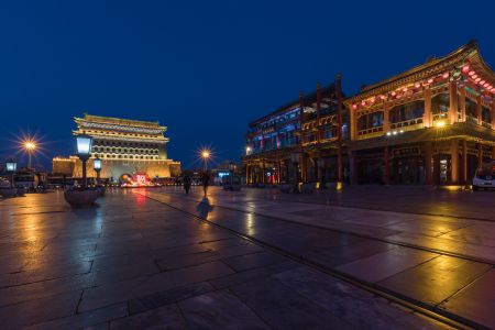 正阳门,夜景摄影,传统建筑,建筑夜景,中国,北京,历史古迹