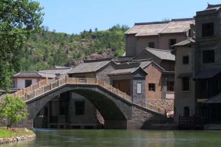 村镇,建筑,城镇,桥,北京,江河,山川