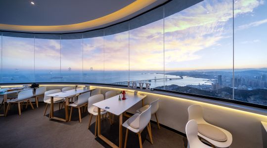 滨海休闲度假旅游,浪漫海岸生活,建筑,物品,滨海路,莲花山观景台,付家庄公园,大雲书库美术馆